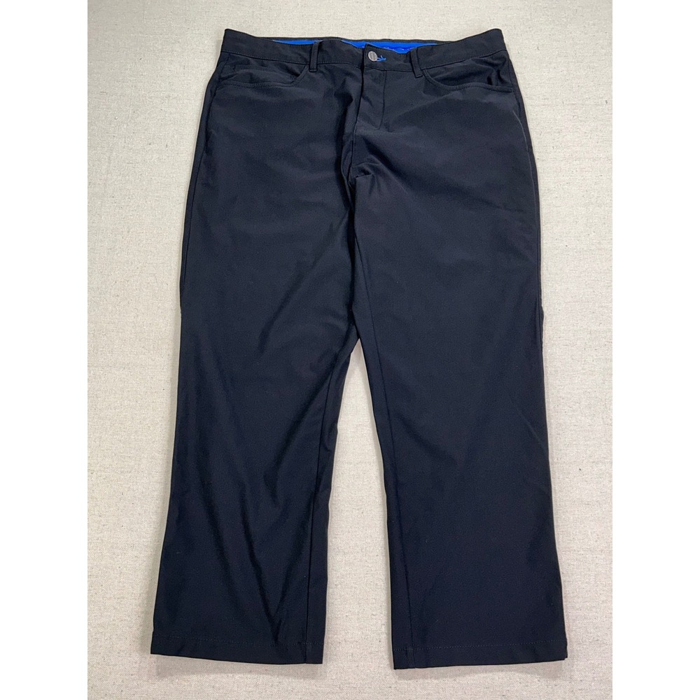 Twillory Men's 38 Performance 5-Pocket Pants Black Tailored Fit Technical Fabric